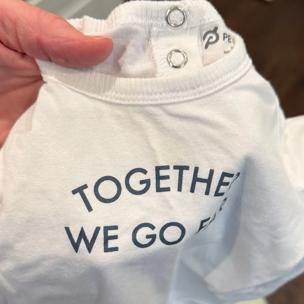 Peloton Kids Bodysuit Set - Mint Green and White